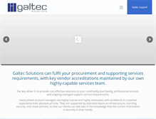 Tablet Screenshot of galtec.com